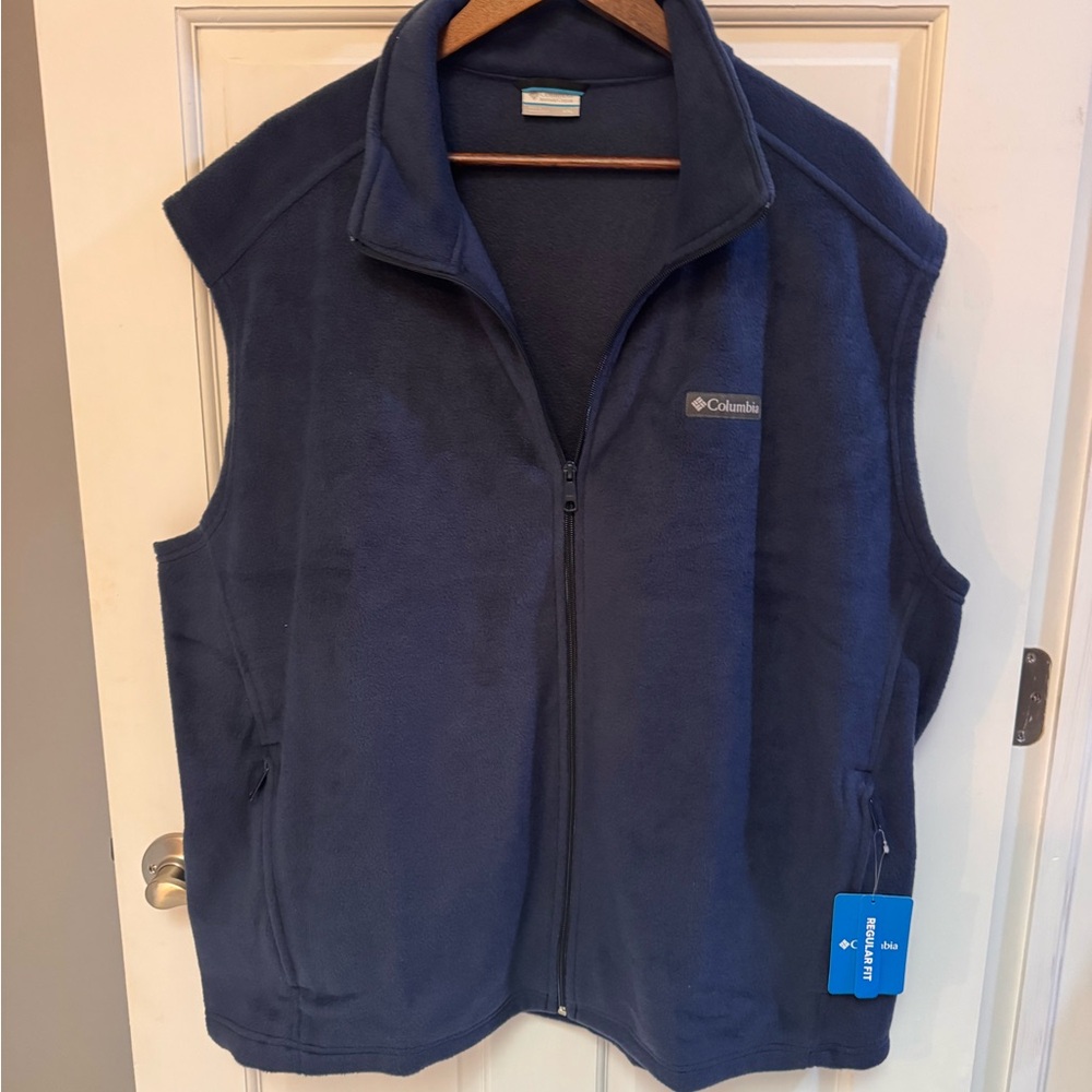 NWT Columbia Vest Size 2XL Fleece Dark Blue